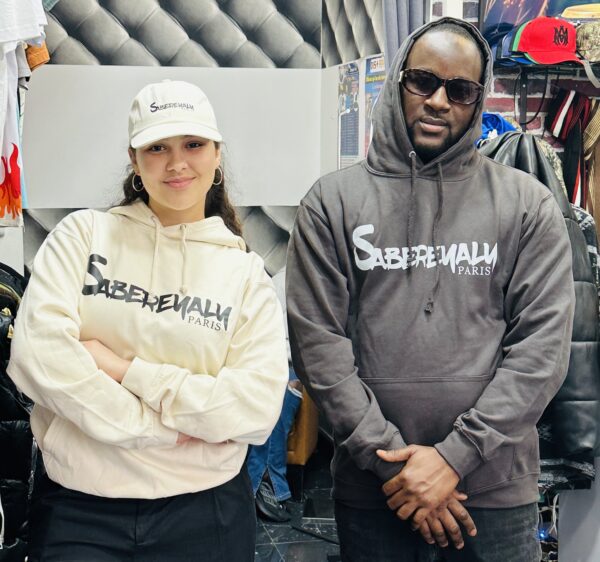 Sweat standard beige et gris HF